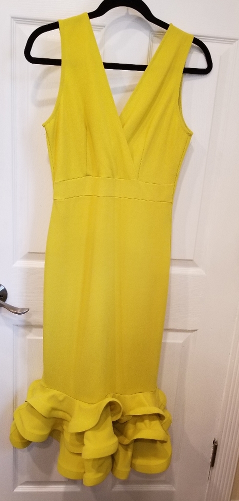 Yellow formal dress